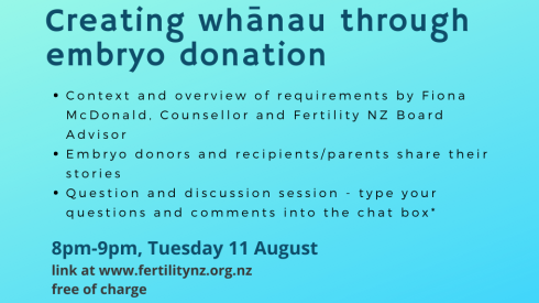 Creating whānau through embryo donation