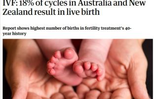 Success of IVF in NZ and Australia